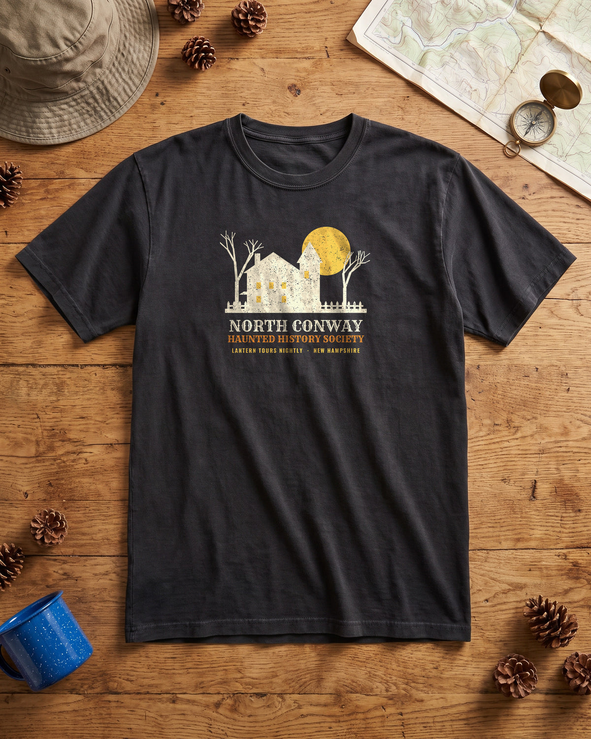North Conway New Hampshire Haunted History Society T-Shirt (photo)