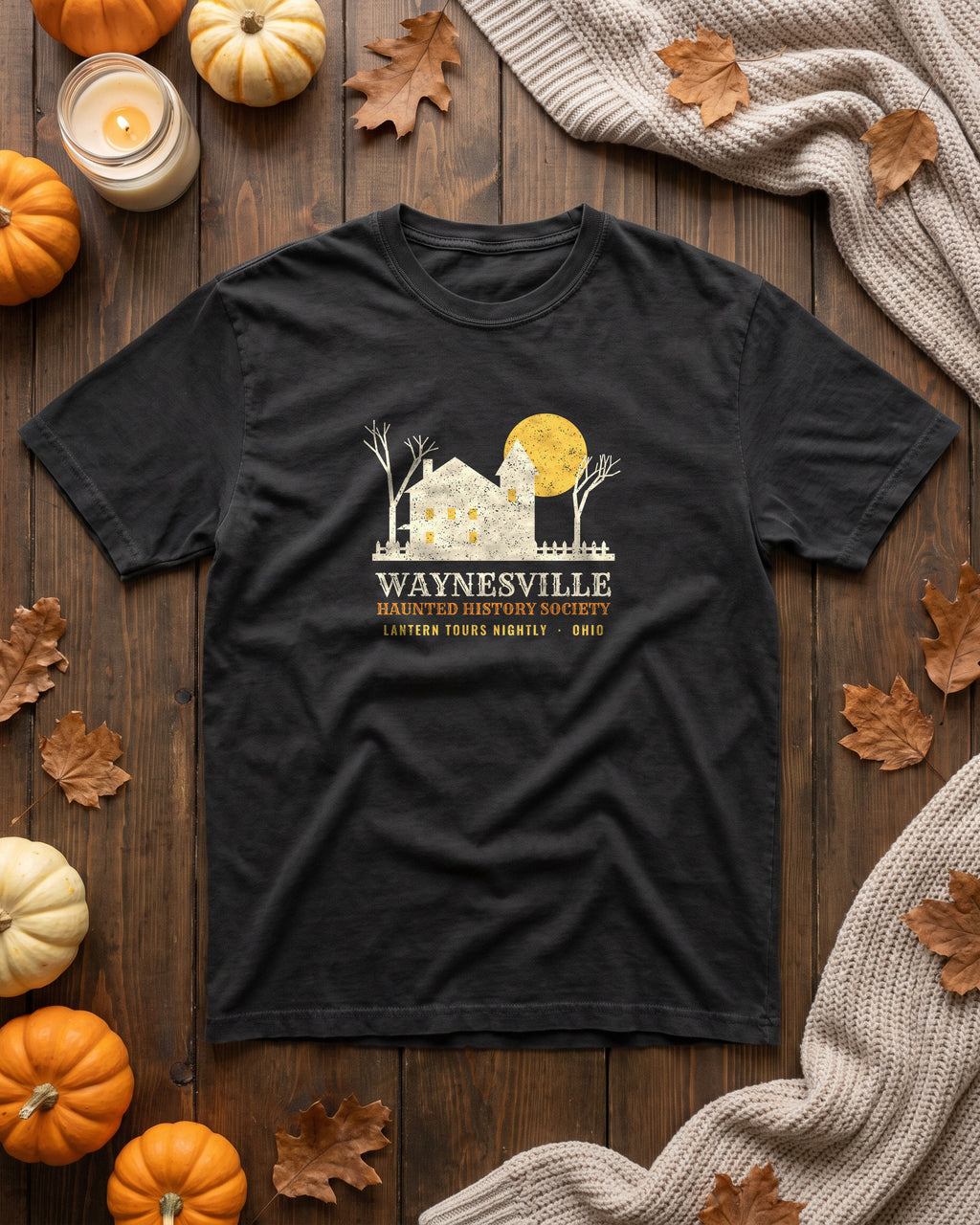 Waynesville Ohio Haunted History Society T-Shirt (photo)