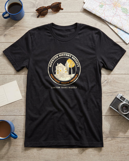 Asheville North Carolina Haunted History Society Seal T-Shirt (photo)