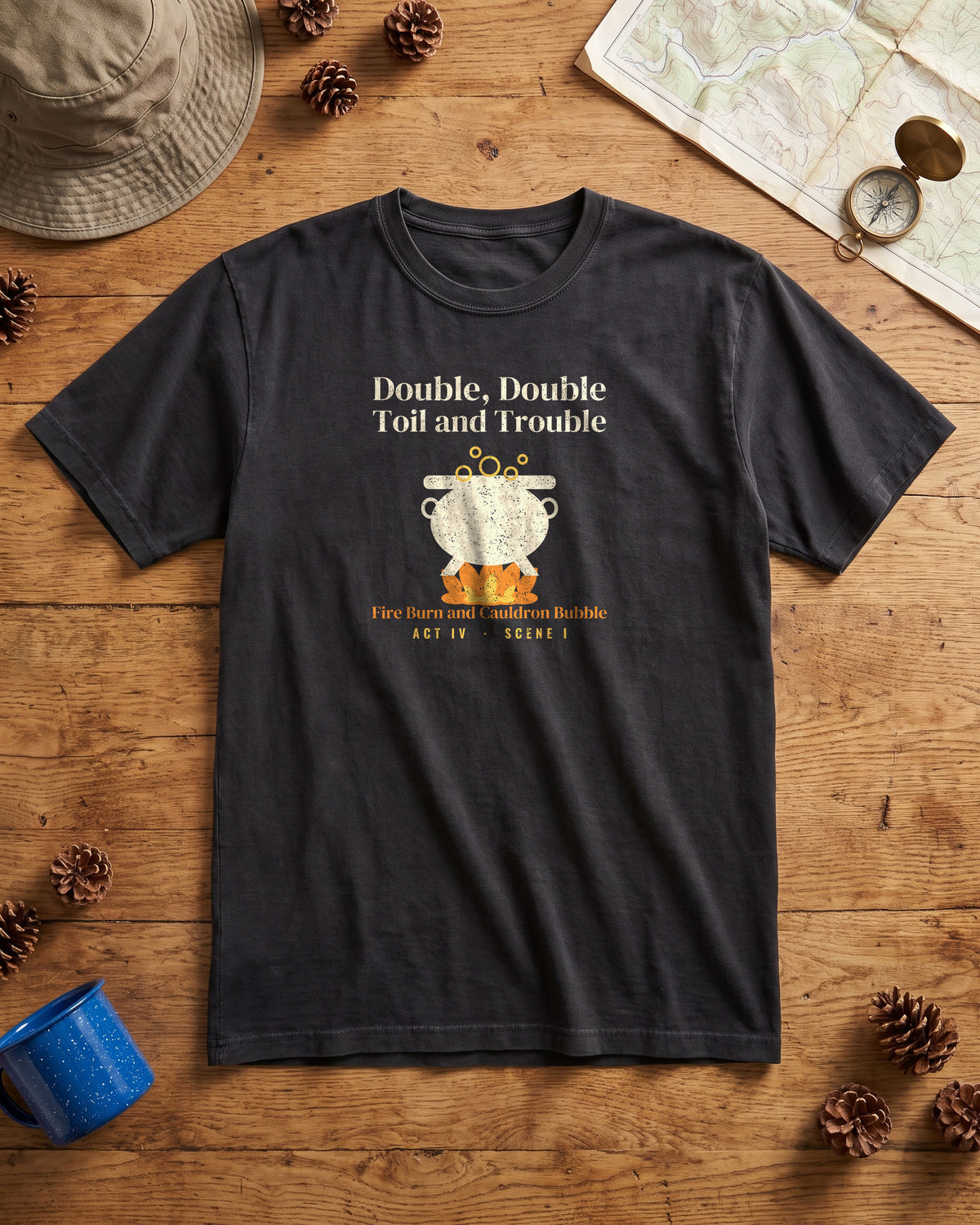 Double Double Toil and Trouble Cauldron T-Shirt (photo)