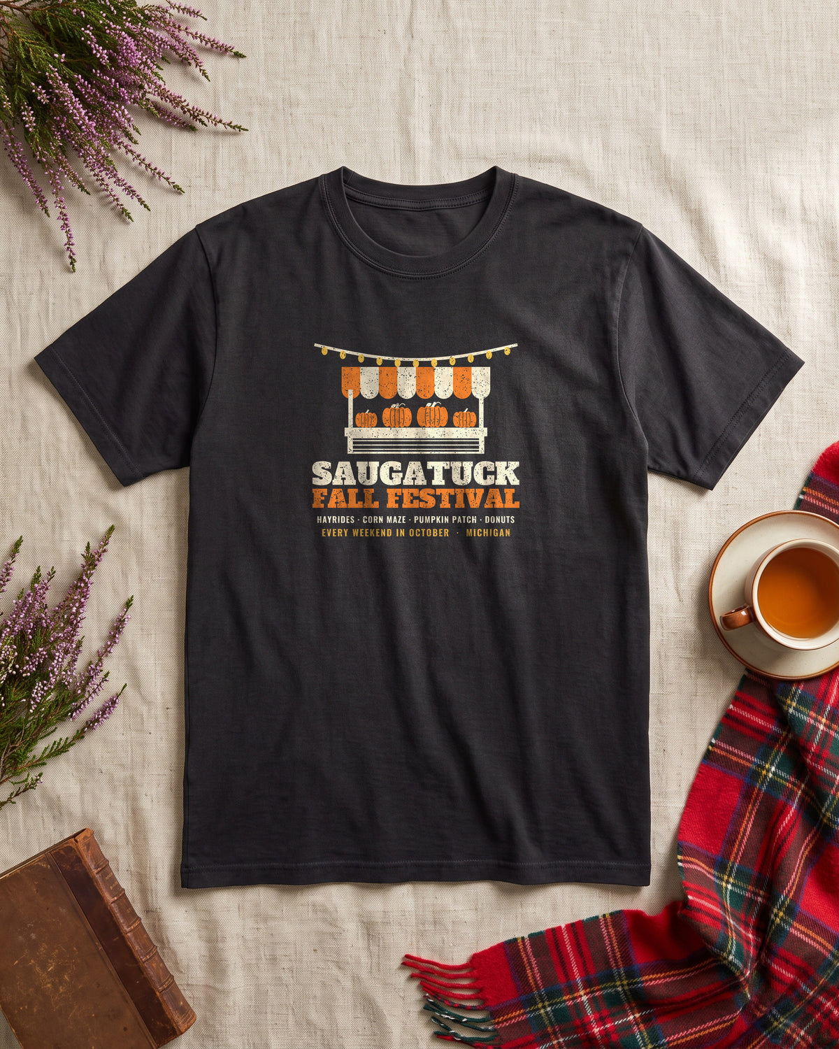 Saugatuck Michigan Fall Festival Farm Stand T-Shirt (photo)
