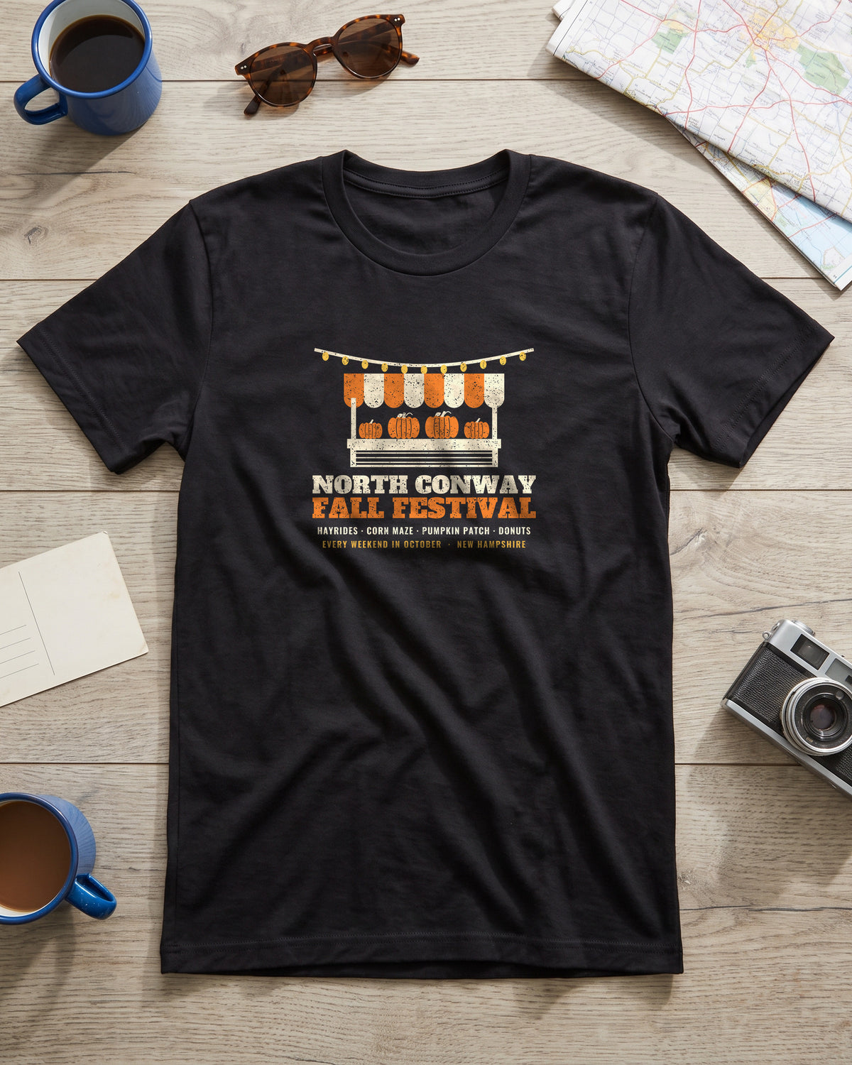 North Conway New Hampshire Fall Festival Farm Stand T-Shirt (photo)