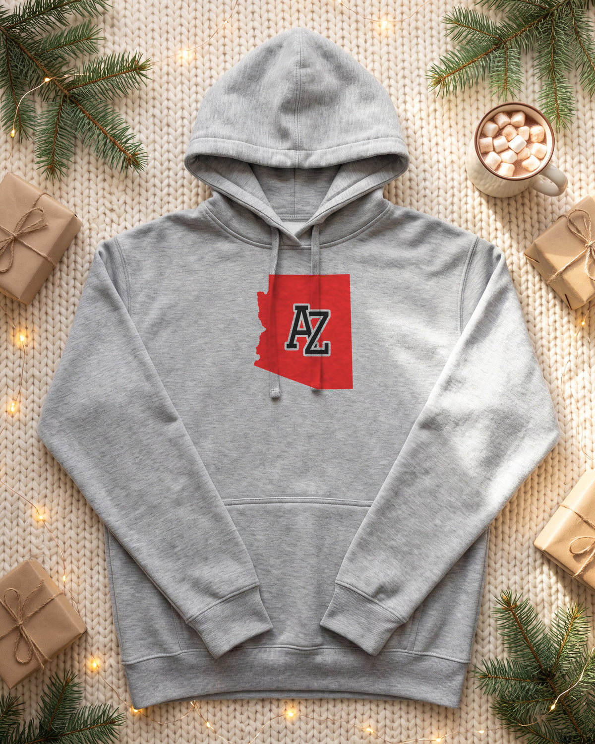 Arizona Varsity Monogram Map Hoodie (photo)