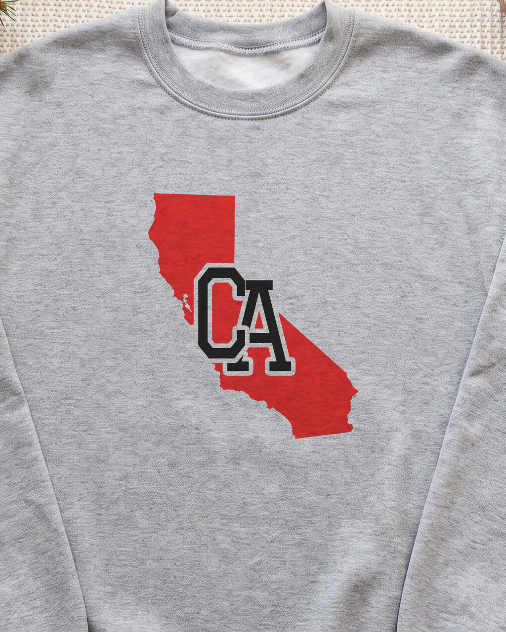 California Varsity Monogram Map Crewneck Sweatshirt (close-up)