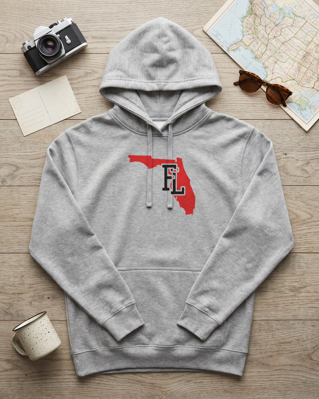 Florida Varsity Monogram Map Hoodie (photo)
