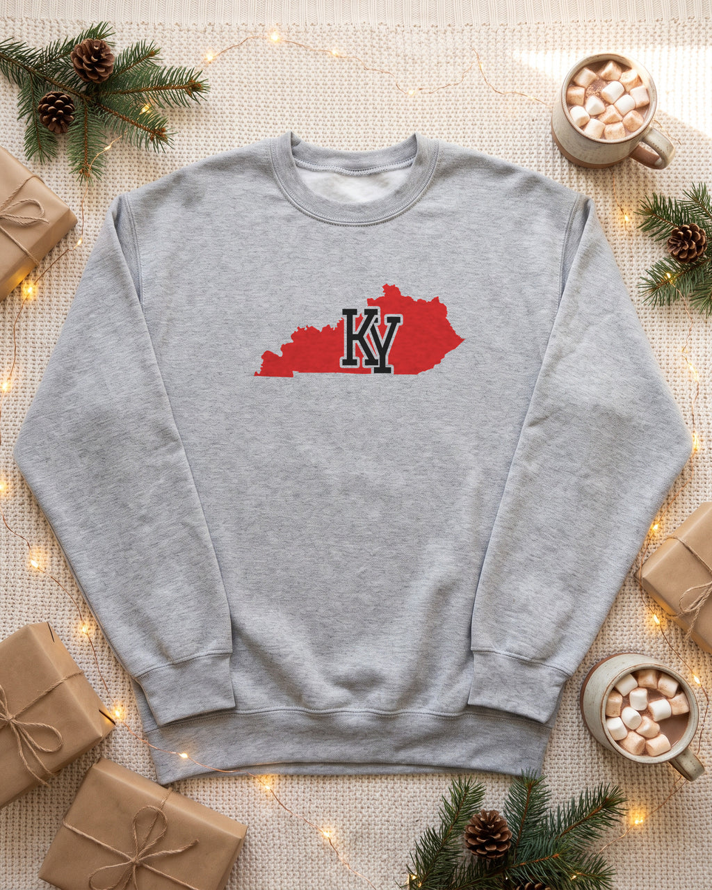 Kentucky Varsity Monogram Map Crewneck Sweatshirt (photo)
