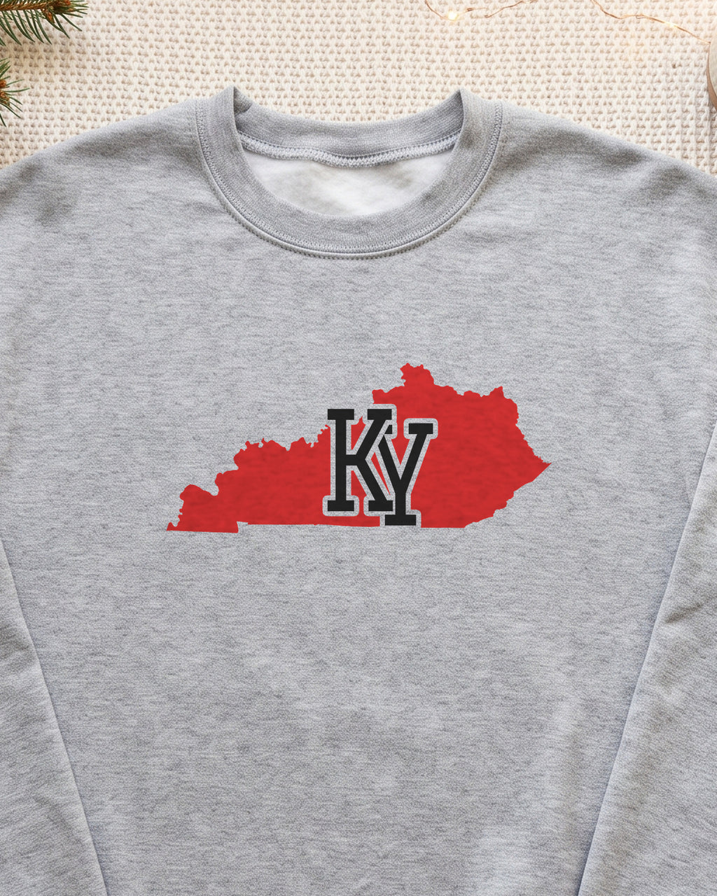 Kentucky Varsity Monogram Map Crewneck Sweatshirt (close-up)