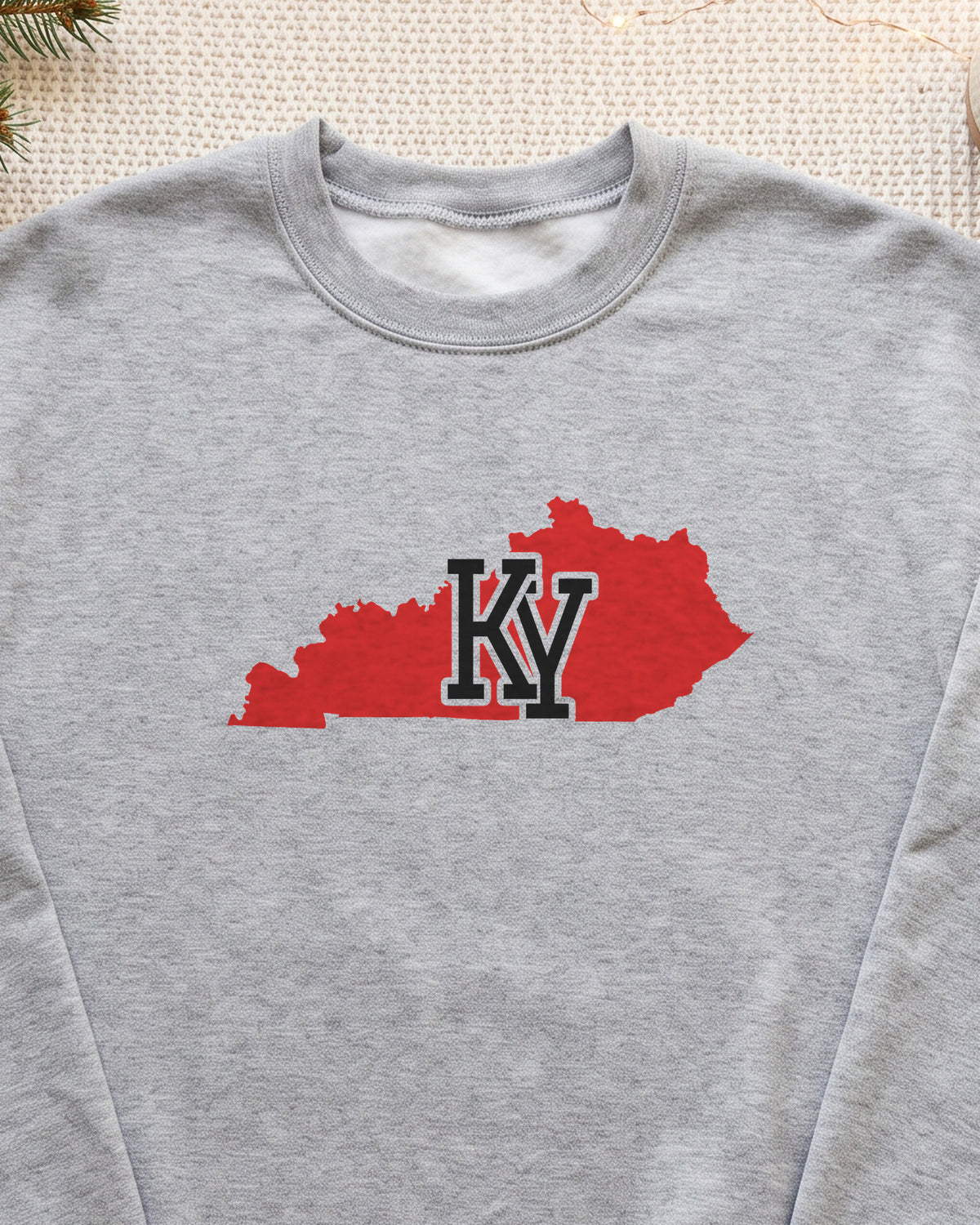 Kentucky Varsity Monogram Map Crewneck Sweatshirt (close-up)