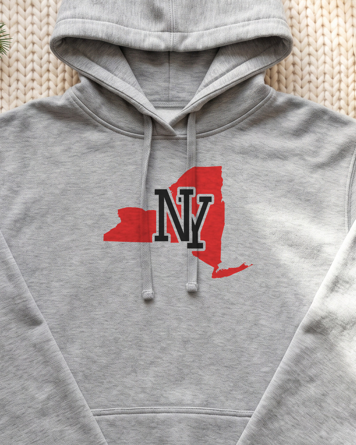 New York Varsity Monogram Map Hoodie (close-up)