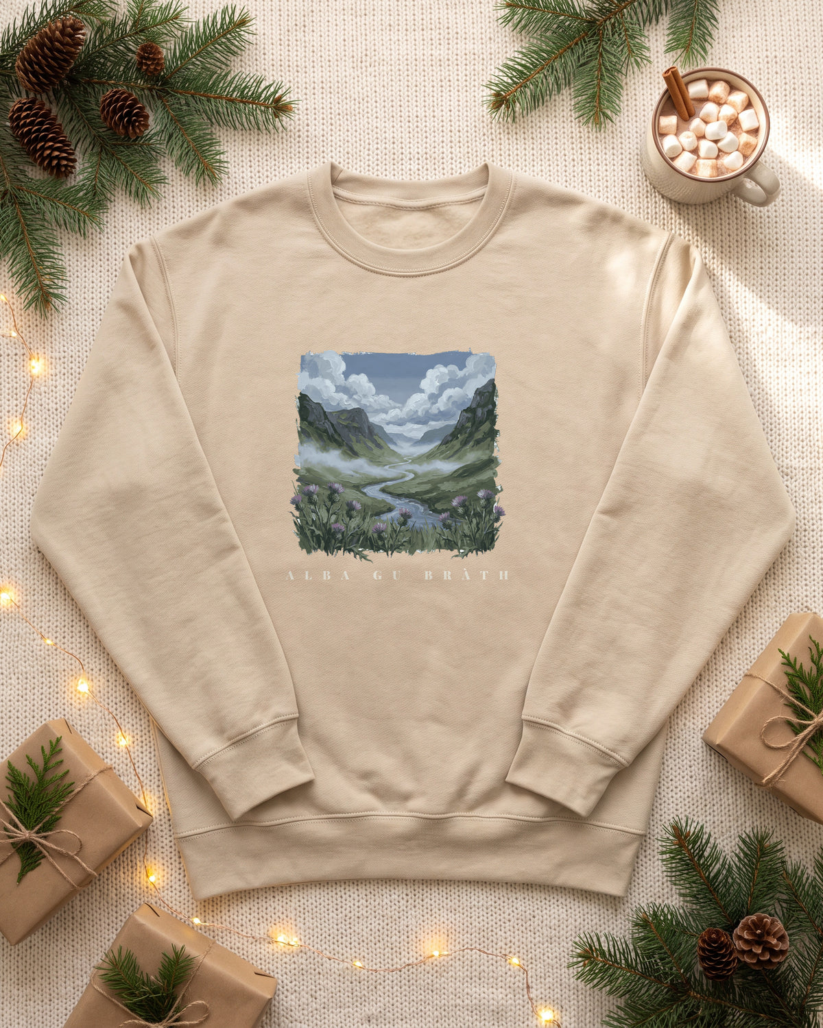 Alba Gu Bràth Scottish Highland Glen Crewneck Sweatshirt (photo)