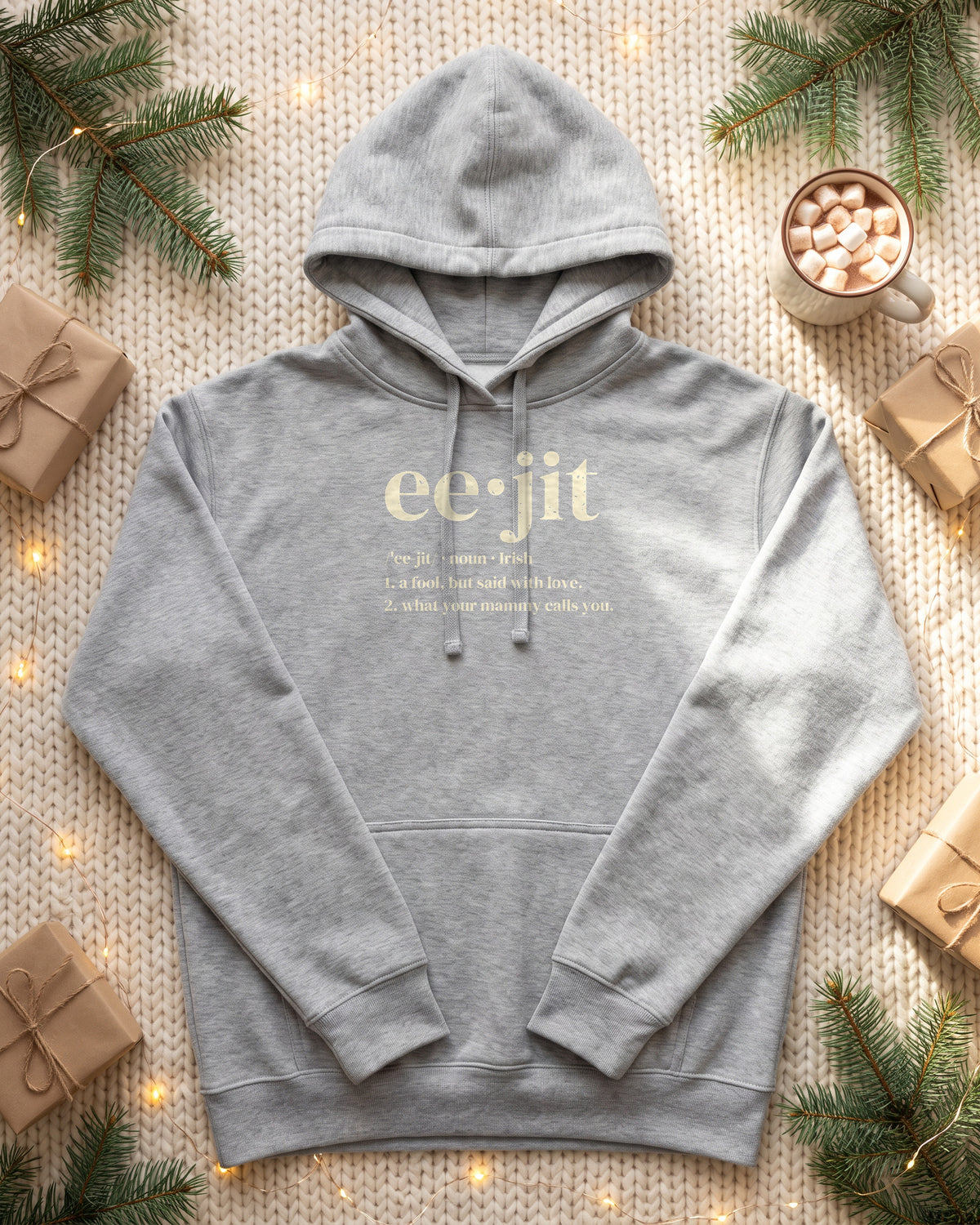 Eejit Irish Slang Dictionary Definition Hoodie (photo)