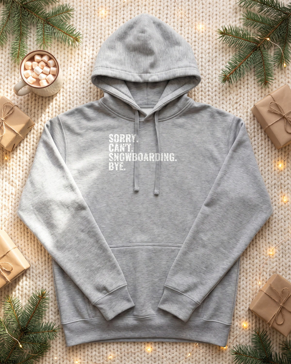 Sorry Can't Snowboarding Bye Funny Snowboarder Hoodie (photo)
