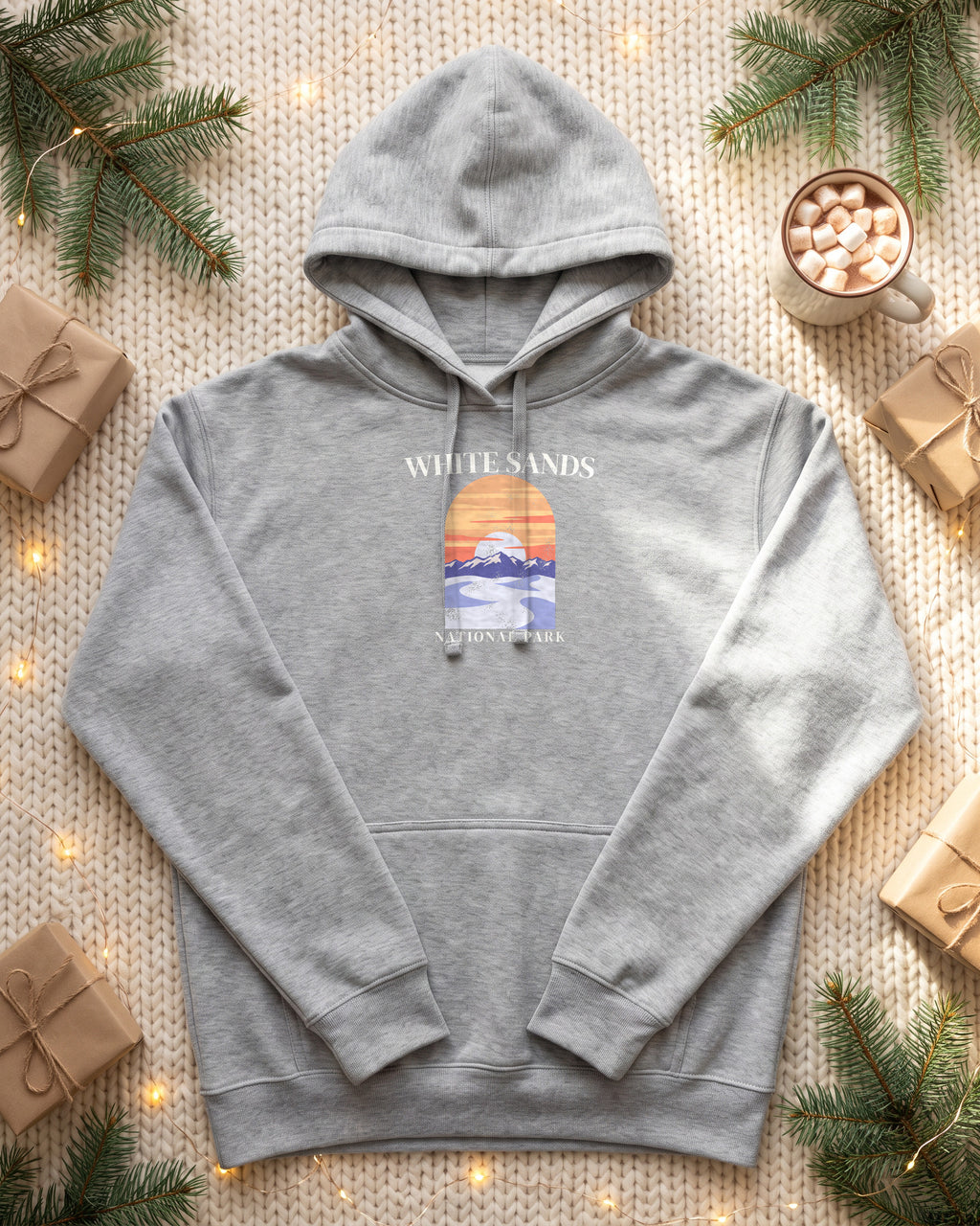 White Sands National Park Desert Sunset Dunes Hoodie (photo)
