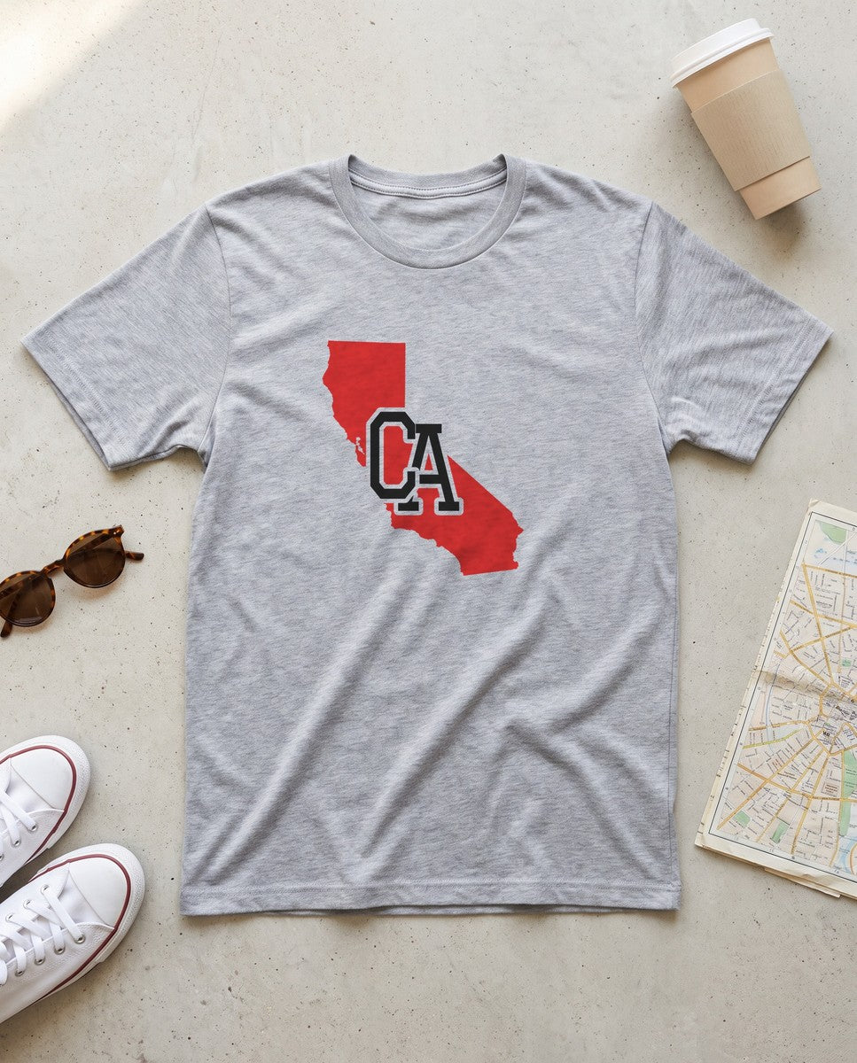 California Varsity Monogram Map T-Shirt (photo)