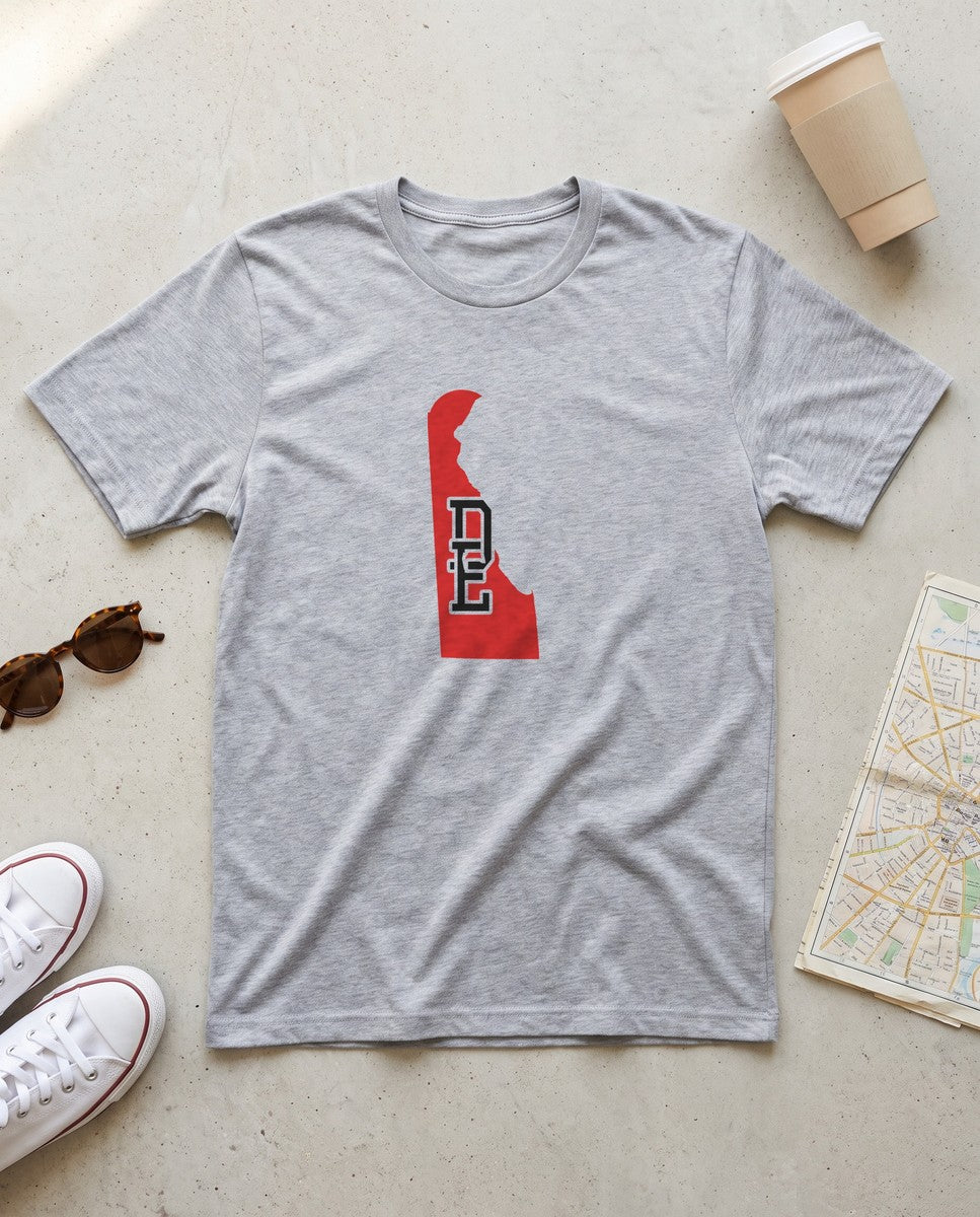 Delaware Varsity Monogram Map T-Shirt (photo)