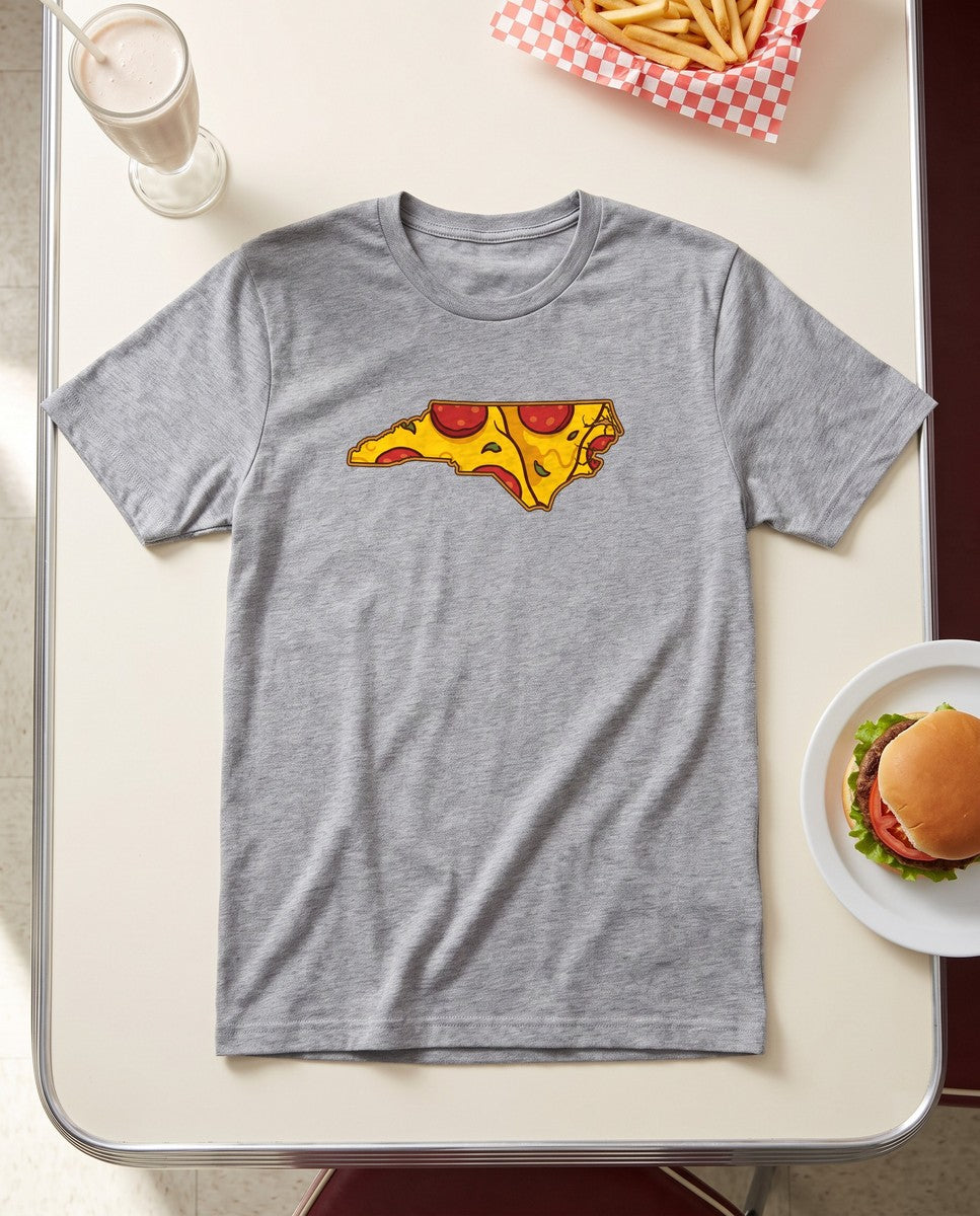 North Carolina Pizza Map T-Shirt (photo)