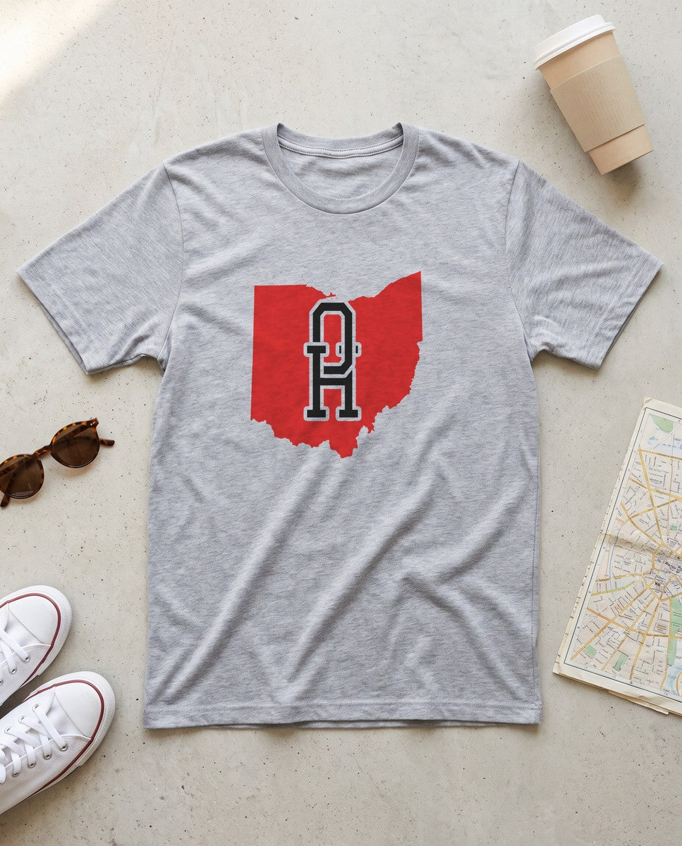 Ohio Varsity Monogram Map T-Shirt (photo)